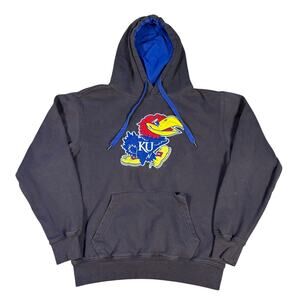 y2k 2000s University of Kansas Jayhawks hoodie Medium college Stadium athletics